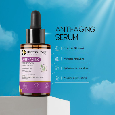DermaTreat Essentials Retinol-Based Anti-Aging Face Serum | Smoothens Wrinkles & Evens Skin Tone | 10ML(10 ml)