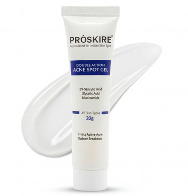 Proskire Double Action Acne Spot Gel For Acne, Pimples, Blackheads, Whiteheads & Oil Control(20 g)