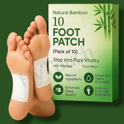 FlyTouch Foot Pads with Bamboo Vinegar for Gentle Foot Care and Smooth Skin Feel(100 g)