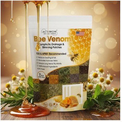 ACTIWOW Bee Venom Foot Patches A Patch a Night Keeps Toxins Out SKT(100 g)