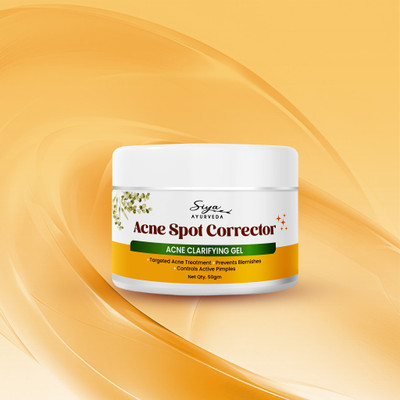 Siya Ayurveda Acne Spot Corrector Gel for Reducing Active Acne | Acne Spots Removal Cream(50 g)