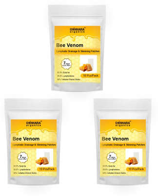 Donnara Organics Detox Foot Patches with Bee Venom Pain Relief Solution Reduce Belly Fat For Men Foot Support