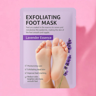 Naosucura Moisturizing Foot Mask Dead Skin Removal, Cracked Heel Care & Lavender Soothing