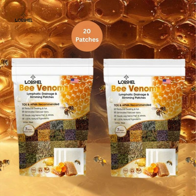 LORSHEL Detox Foot Patches Bee Venom Pain Relief Patch Plaster & Patch(2 x 100 g)