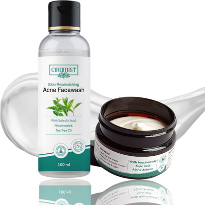 CIRAMIST 2-in-1 Skincare Pack – Triple Action Facewash 100g + Brightening Cream 50g – For Glowing, Clear Skin(150 g)