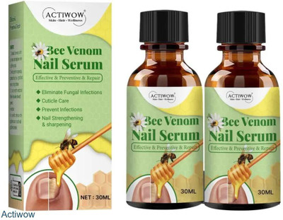 ACTIWOW Bee Venom Nail Serum Bee Power Therapy for Fragile Nails A001(20 ml)
