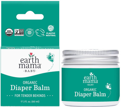 Earth Mama Angel Baby Bottom Balm 2-Ounce Jar(60 ml)
