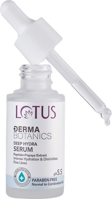 LOTUS DERMA BOTANICS Deep Hydra Serum Peptide+Papaya Extract | Reduce Fine Lines & Build Skin Barrier(28 ml)