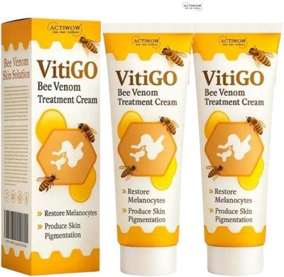 ACTIWOW Vitigo Bee Venom Cream with Skin-Revive Herbal Blend 2 Pcs QA(200 g)