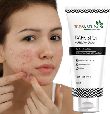 7days natural Dark Spot Remover Cream For Remove Pimple Marks | Acne Scar | Blemishes pigmentation | Dark Spot(100 g)