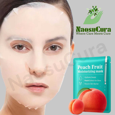 Naosucura Glow and Moisture Boost Peach Mask for Dry and Dull Skin Repair(25 g)