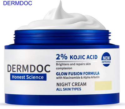 DermDoc Kojic Acid Night Cream 50g – Glow & Skin Repair(50 g)