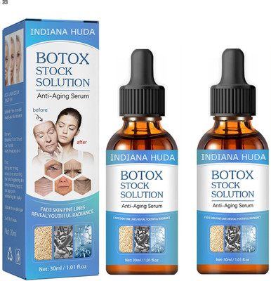 INDIANA HUDA Botox Face Serum 30 ml x 2 – Youthful Glow & Smooth Skin(60 ml)