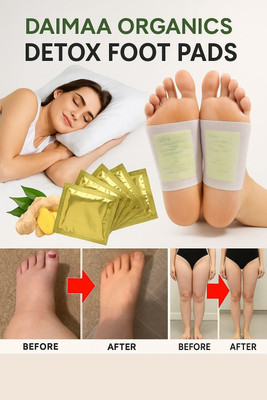 Daimaa Organics Body Cleanse Foot Pads-Stress,Pain and Constipation Relief-Relaxing Foot Patch(100 g)