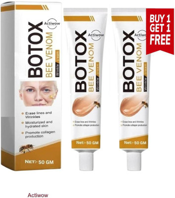 ACTIWOW Bee Venom Botox Cream: Non-Invasive Solution for Younger Skin 1 Tube Free(50 g)