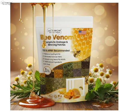 ACTIWOW Bee Venom Foot Patches Sleep and Clean Naturally With Each Patch SKT(100 g)
