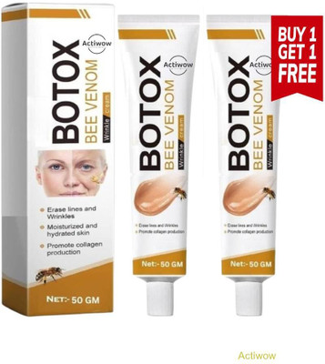 ACTIWOW Bee Venom Botox: A Non-Invasive Approach to Smoother Skin 1 Tube Free(50 g)