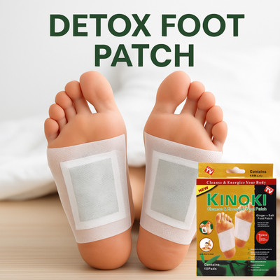 POWERFEEL Foot Patches Stress Relief Detox Patch Solution (1 BOX x 10 Patches)-A10(100 g)