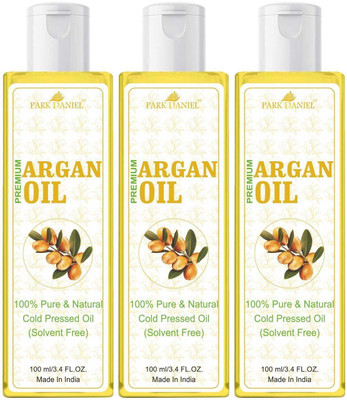 PARK DANIEL Organic Argan oil - Natural & Undiluted combo of 3 bottles of 100 ml (300 ml)(300 ml)