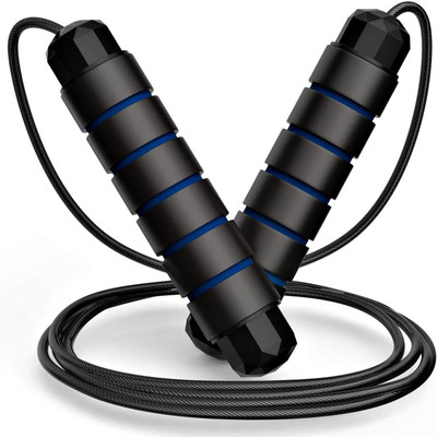 HealthHike Tangle Free Jumping Rope Adjustable for Men & Women Ball Bearing Skipping Rope(Blue, Length: 310 cm)