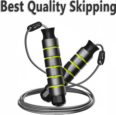 FFive Jump Rope With Comfortable Handles - Freestyle Skipping Rope Freestyle Skipping Rope(Black, Length: 180 cm)
