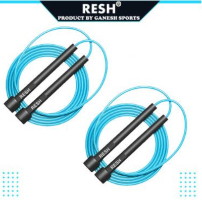 Resh (Blue) Pack of 2Pcs Adjustable Freestyle Skipping Rope(Length: 275 cm)