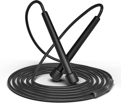 Shopeleven Skipping Rope, Freestyle Jumping Rope with Comfortable Handles Freestyle Skipping Rope(Black, Length: 265 cm)