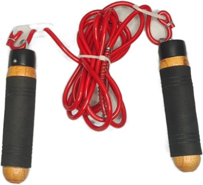 GLS Supreme Ball Bearing Wooden Handle Skipping rope for exercise Ball Bearing Skipping Rope(Green, Length: 273 cm)