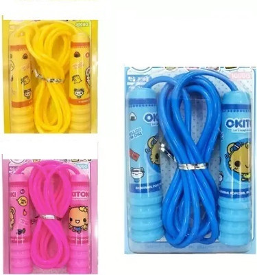 Shmaya Skipping Jump Rope with Counter for Kids 5 to 0 Years-pack of 3 Digital Cordless Skipping Rope(Length: 12 cm)