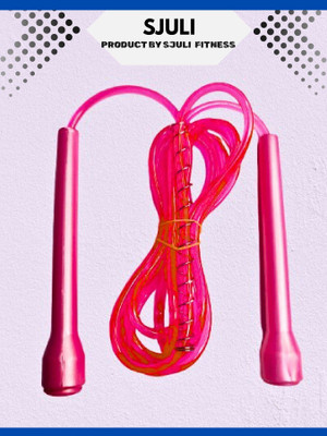 SJuli Non-Slip Grip Pencil Jump Rope for HIIT Workouts Freestyle Skipping Rope(Length: 18 cm)