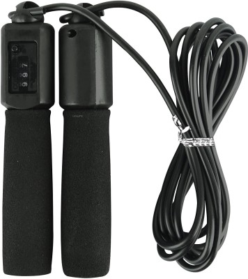 LAFILLETTE Counter Skipping Jump Rope For All Sports Fitness Exerciser Freestyle Skipping Rope(Black, Length: 280 cm)