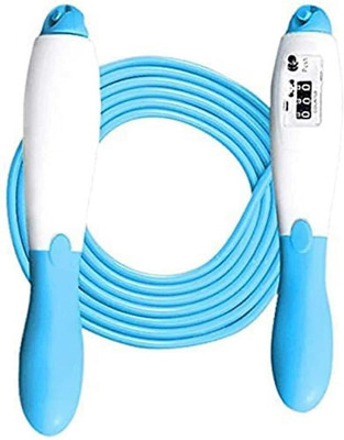 Spocco Skipping Rope Electronic Counting Skip Rope 2.8 Meter Rubber Rope DC16 Digital Cordless Skipping Rope(Length: 280 cm)