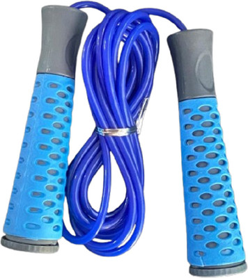 KR SKIPPING ROPE Weighted Skipping Rope(Blue, Length: 300 cm)