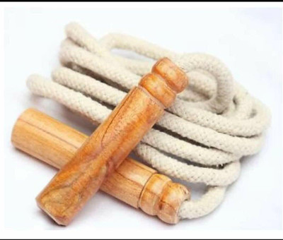 Swikaar Unisex Fitness Jumping Skipping Rope with Wooden Handle Kids Skipping Rope(Length: 10 cm)