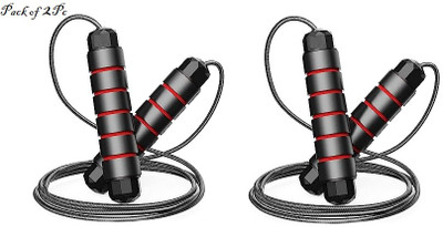 CODIVER Heavy quality skipping rope combo Pack of 2 pc Ball Bearing Skipping Rope(Length: 245 cm)