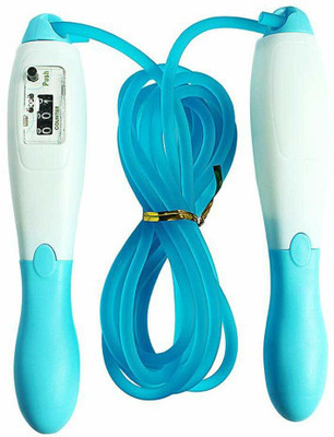 Spocco Skipping Rope Electronic Counting Skip Rope 2.8 Meter Rubber Rope DC2 Digital Cordless Skipping Rope(Length: 280 cm)