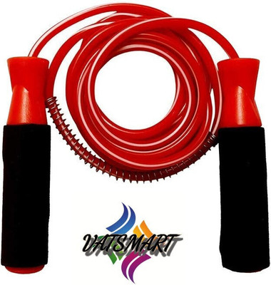 FITRONYX FREESTYLE FOAM HANDLE BALL BEARING ROPE Ball Bearing Skipping Rope(Red, Black, Length: 274 cm)