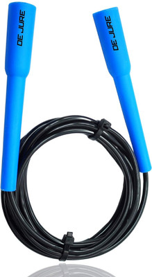 DE JURE FITNESS Adjustable Slim Shape Weight Loss Skipping Rope (Made in India) Freestyle Skipping Rope(Blue, Length: 275 cm)