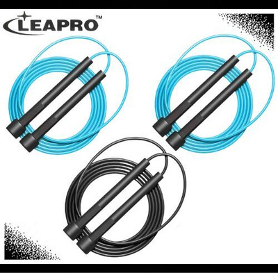 Leapro 2Blue/1Black (Pack of 3pcs) Freestyle Skipping Rope(Length: 275 cm)