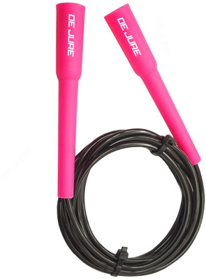 HOUSE OF COMMON Adjustable Skipping Rope for Kids, Women & Men Freestyle Skipping Rope(Pink, Black, Length: 272 cm)