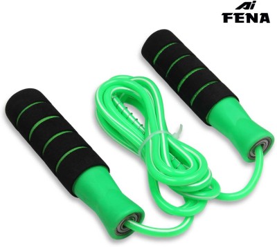 Fena Foam Handel Skipping Rope For Men and Women Freestyle Skipping Rope(Green, Length: 275 cm)