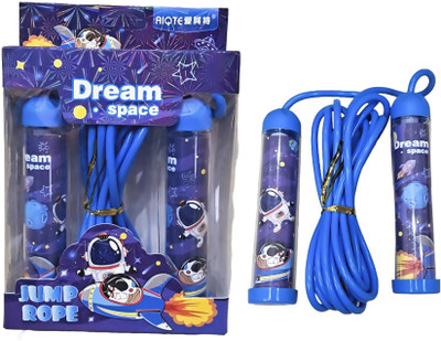 AMB Space Jumping Rope Skipping Rope Kids Skipping Rope (pack of 1) Kids Skipping Rope(Blue, Length: 230 cm)