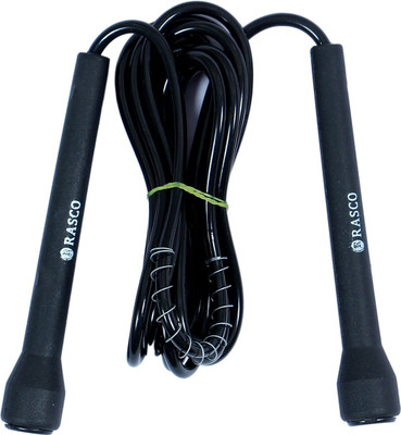 RASCO Skipping Rope Black Freestyle Skipping Rope(Black, Length: 275 cm)
