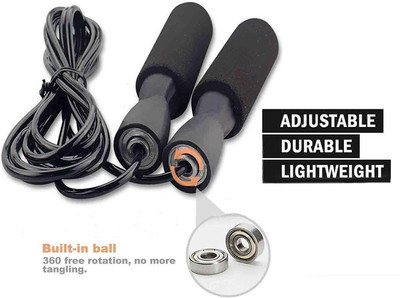 LYCAN Training/Fitness/Stamina Building Home Workout Skipping Rope Ball Bearing Skipping Rope(Length: 274 cm)