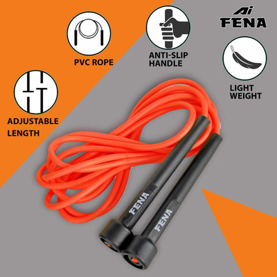 Fena Trainer Freestyle Skipping Rope(Red, Length: 273 cm)