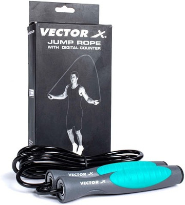 VECTOR X SKIPPING ROPE Freestyle Skipping Rope(Black, Length: 15 cm)