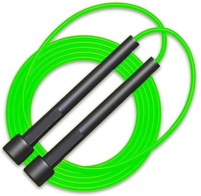 Manogyam For Men,Women for Exercise Workout&Weight LossTangle Free Chloride rope Jumping Freestyle Skipping Rope(Green, Length: 280 cm)