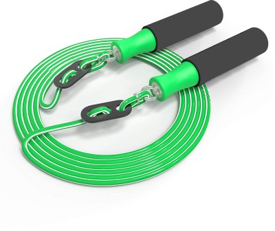 AJRO DEAL Jump Skipping Rope for Men, Women, Weight Los, Sports, Exercise, Workout Ball Bearing Skipping Rope(Green, Length: 270 cm)