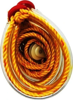 NATURAL Pocket Gym Rope/Yoga Rope/Exercise Rope/Tummy Trimer Freestyle Skipping Rope(Yellow, Length: 380 cm)