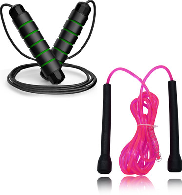 Manogyam Skipping Rope for Men Women Jump Rope for Exercise Workout Freestyle Rope Freestyle Skipping Rope(Length: 280 cm)